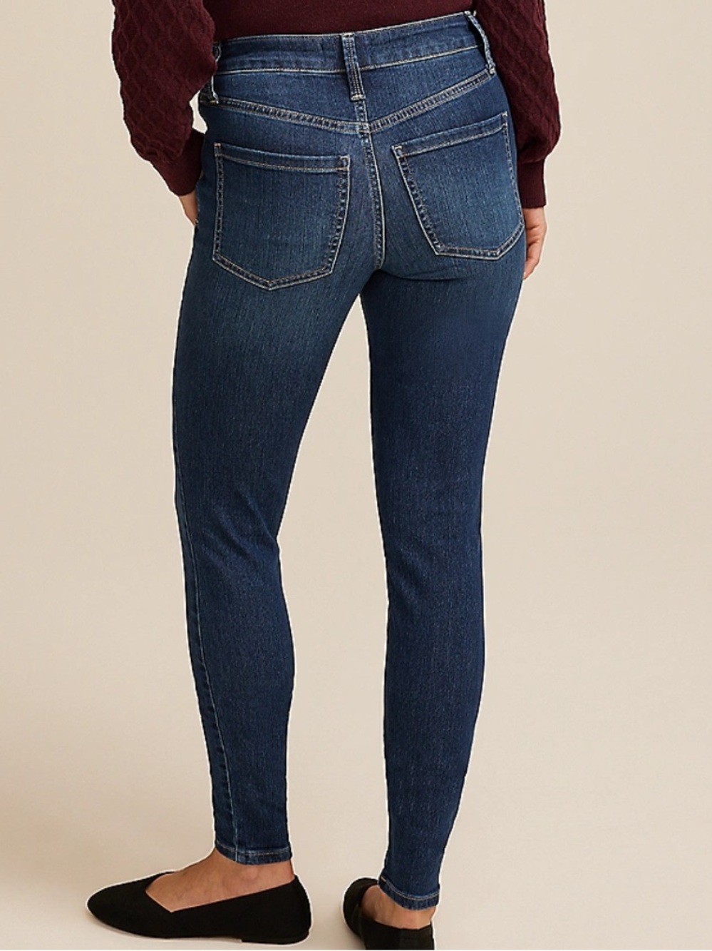 Maurices sz 16 reg super skinny EVERFLEX dark blue jeans